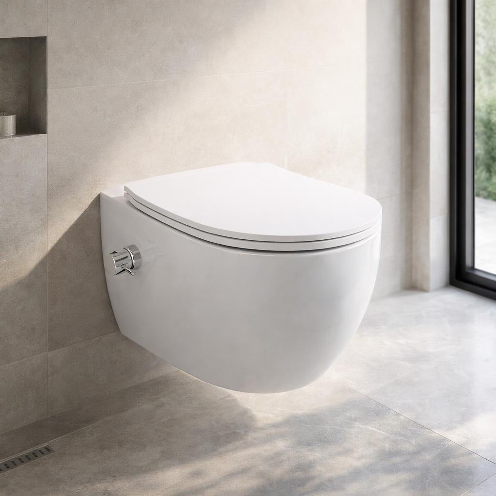 Toilet Randloos met bidet