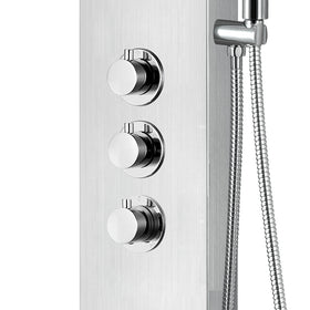 ALONI THERMOSTATISCHE DOUCHEPANEEL MAT CHROOM